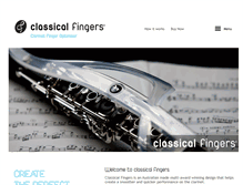 Tablet Screenshot of classicalfingers.com